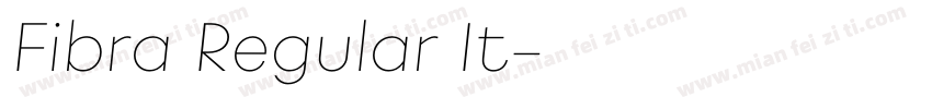 Fibra Regular It字体转换